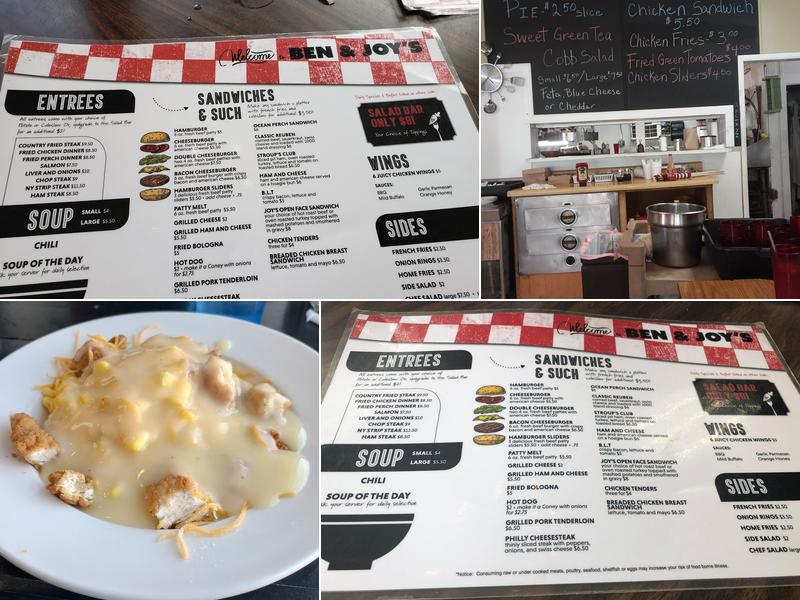 Ben & Joy's Restaurant Menu