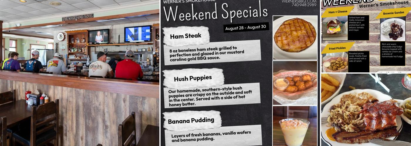 Werner's Smokehouse Bar-B-Que Menu