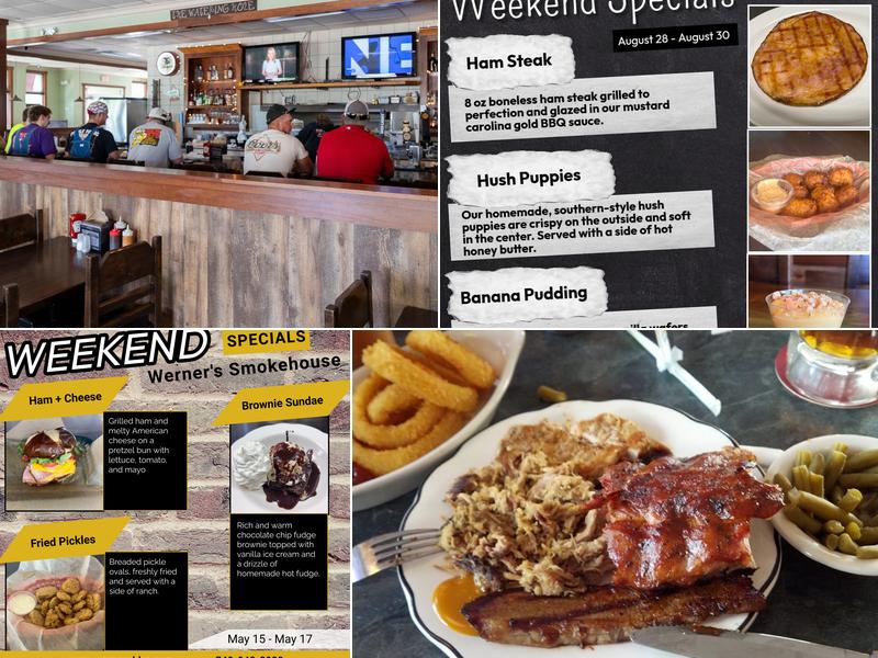 Werner's Smokehouse Bar-B-Que Menu
