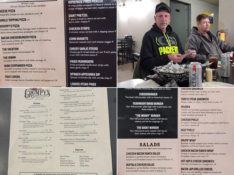 Grumpy's Bar & Event Center Menu