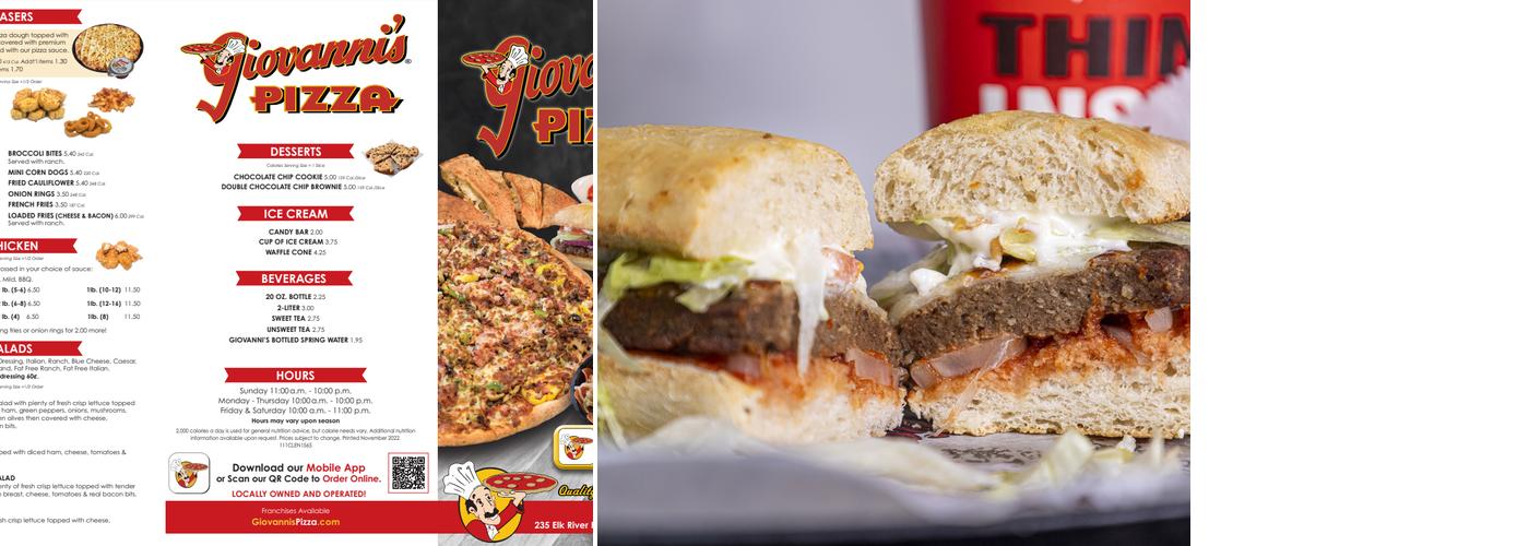 Giovanni's Pizza Menu