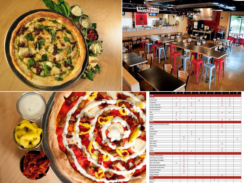 Rapid Fired Pizza Menu