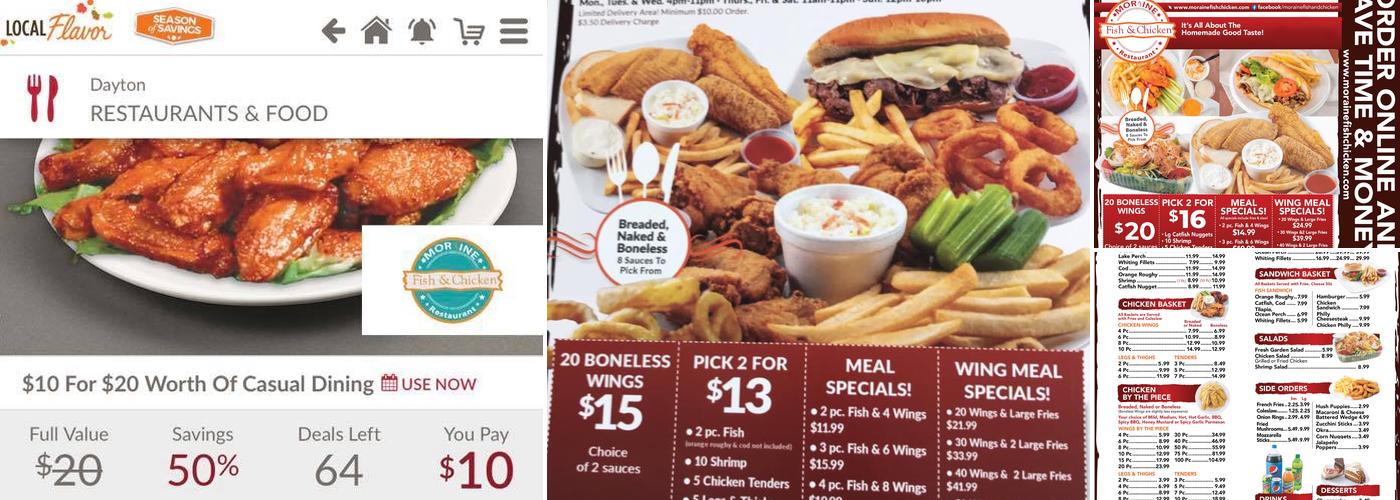 Moraine Fish & Chicken Menu