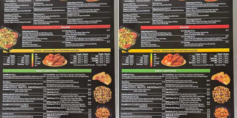 East of Chicago Menu