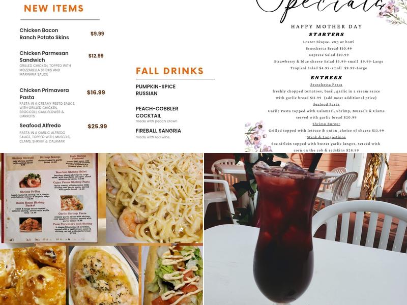 Old Mill Winery Menu