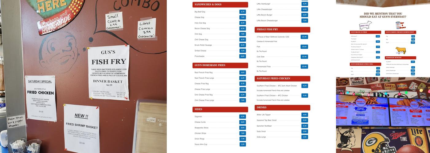 Gus's Gyros Menu