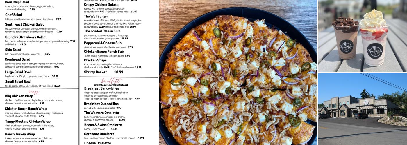Charm Pizza Co. Menu