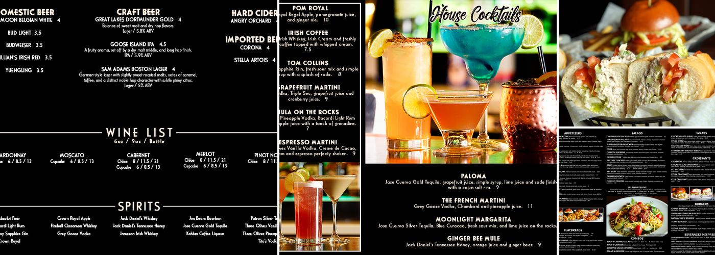Grinders Above & Beyond of Dover Menu