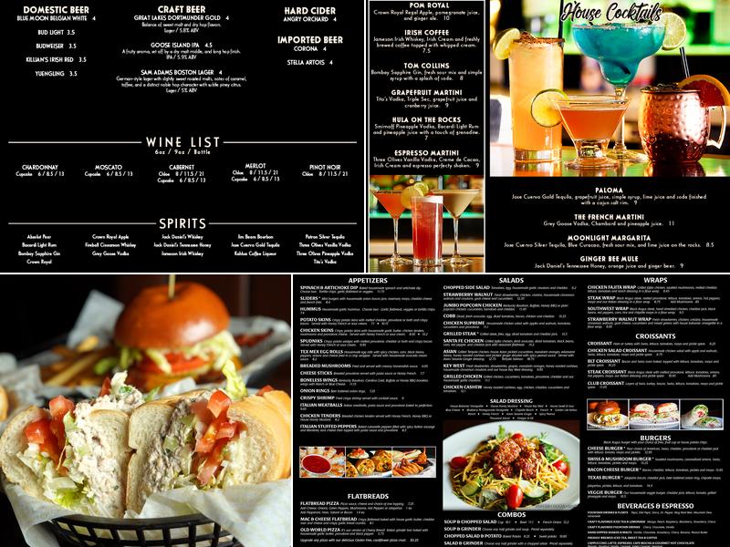Grinders Above & Beyond of Dover Menu