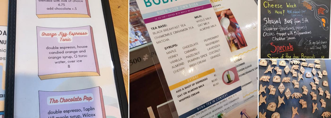 Three Mountain Cafe Menu