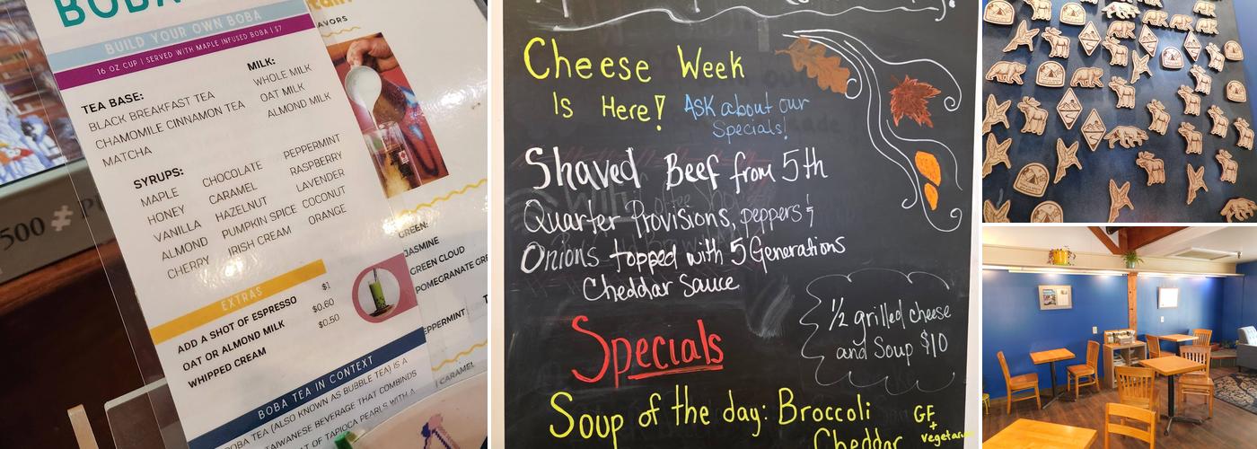 Three Mountain Cafe Menu