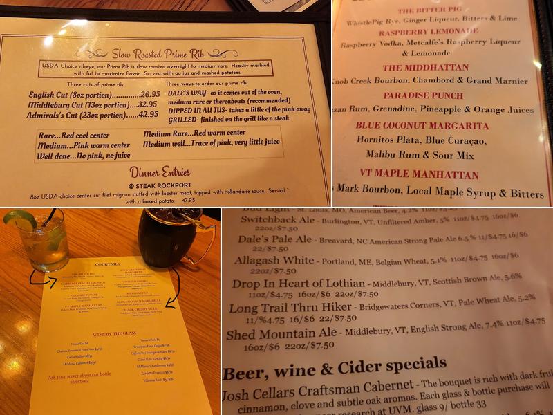 Fire & Ice Menu