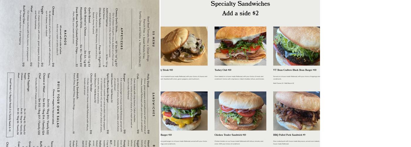 Green Peppers-- take-out only Menu