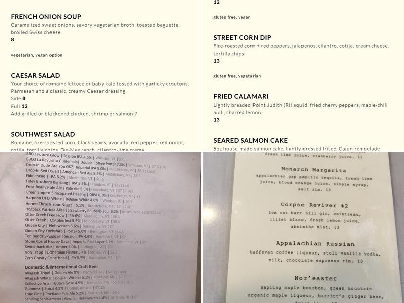 Two Brothers Tavern Menu