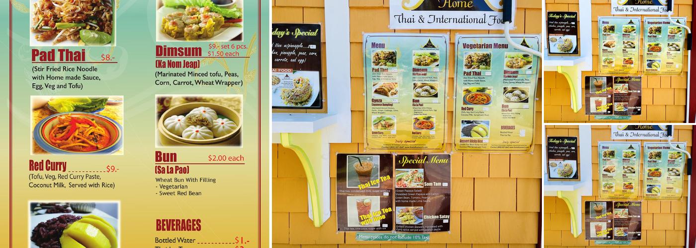 Thai @ Home Menu