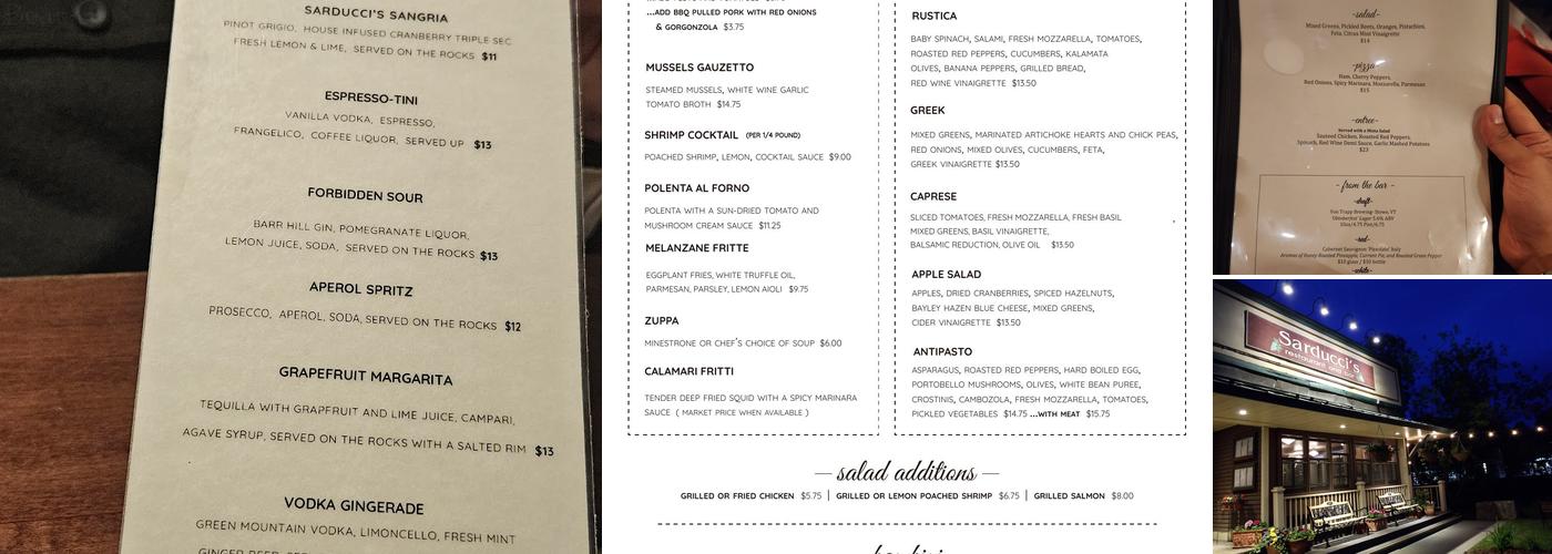 Sarducci's Menu