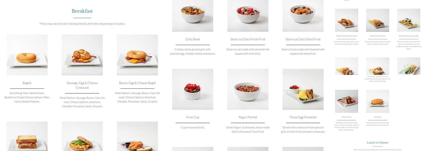 Southern Grounds & Co. Menu