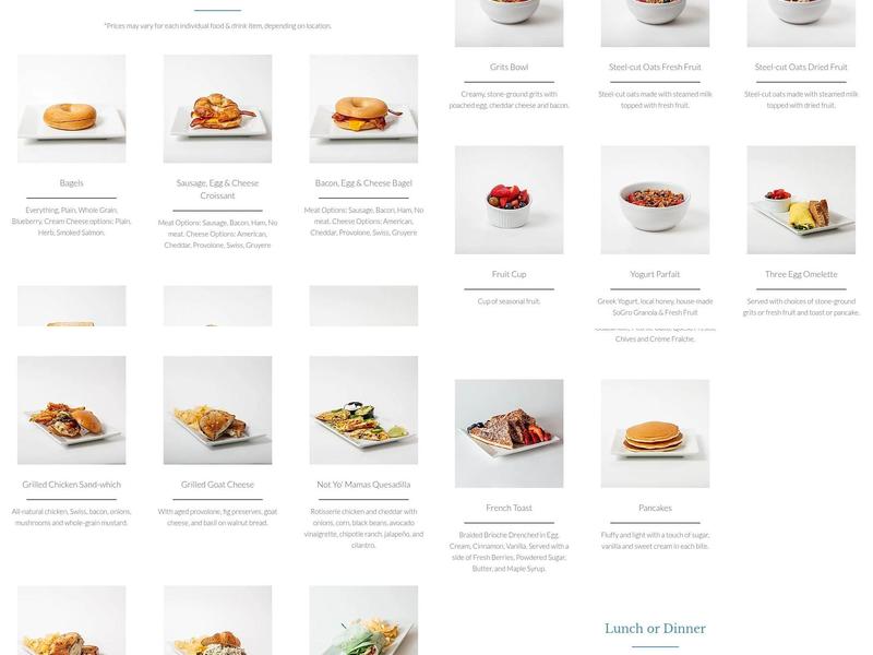 Southern Grounds & Co. Menu