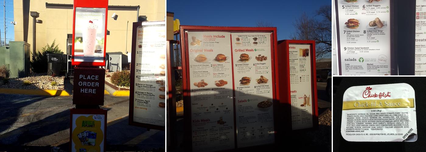 Chick-fil-A Menu