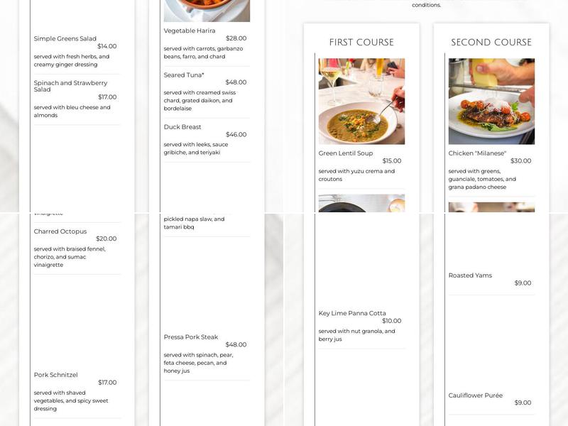 Doro Menu
