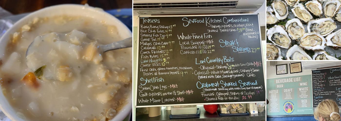 Seafood Kitchen Menu