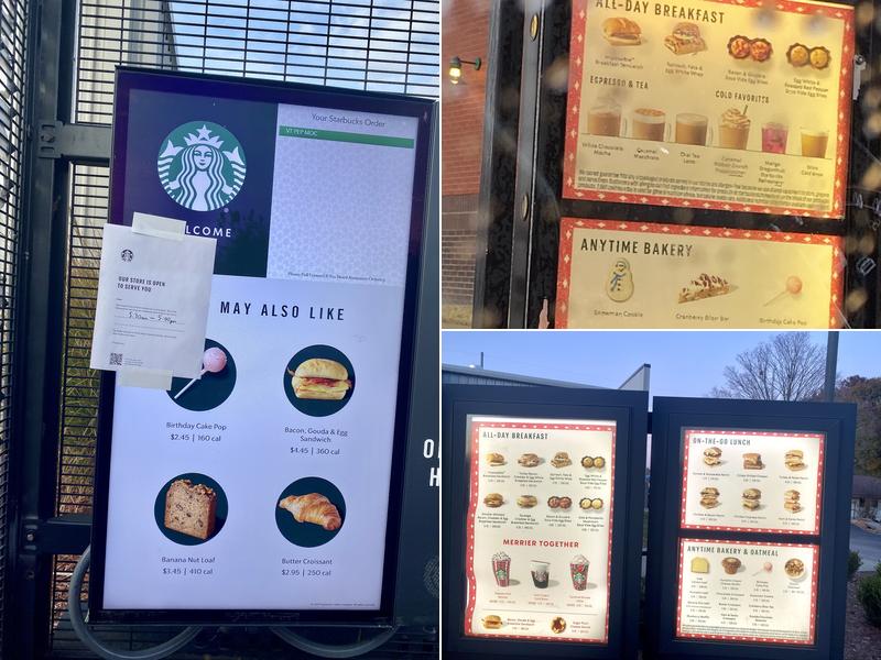 Starbucks Menu