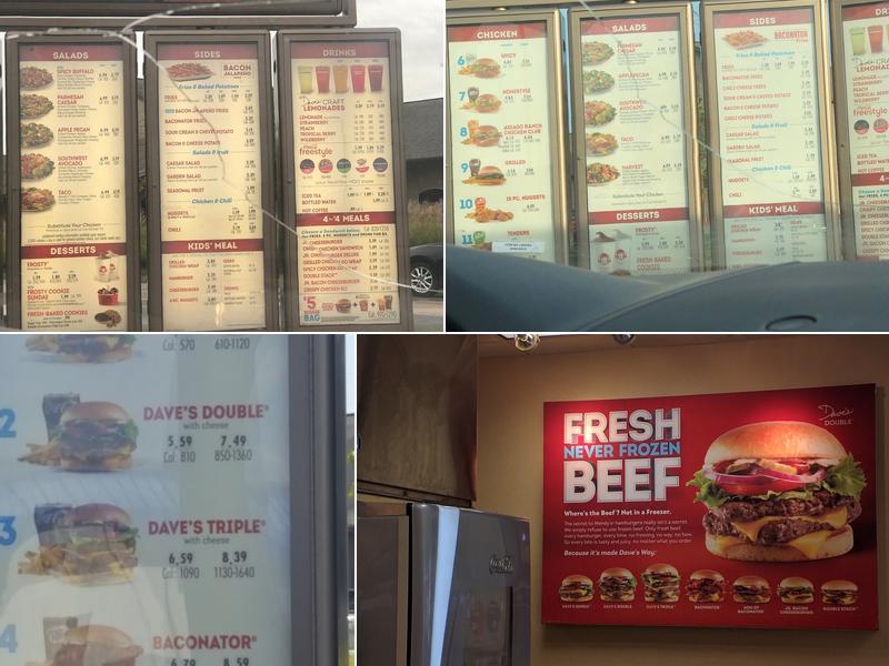 Wendy's Menu