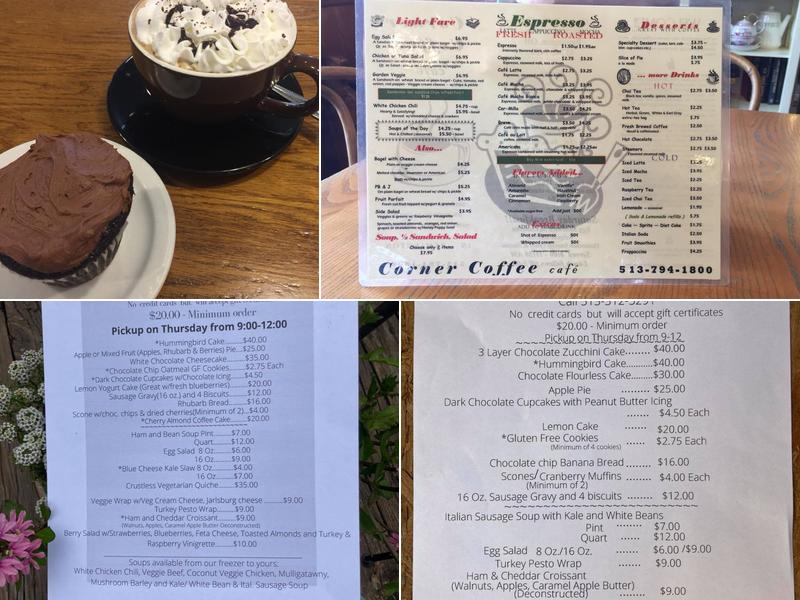 Corner Coffee Café Menu