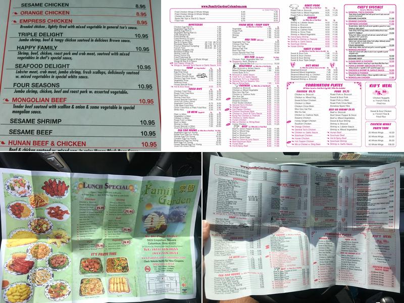 Family Garden（Emporium Square） Menu