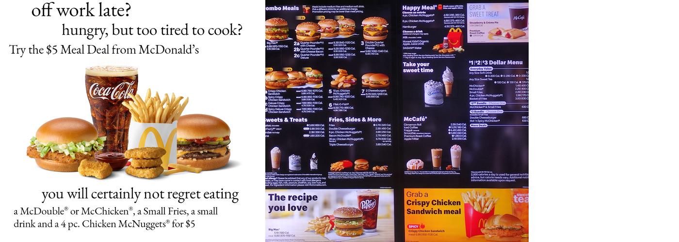 McDonald's Menu