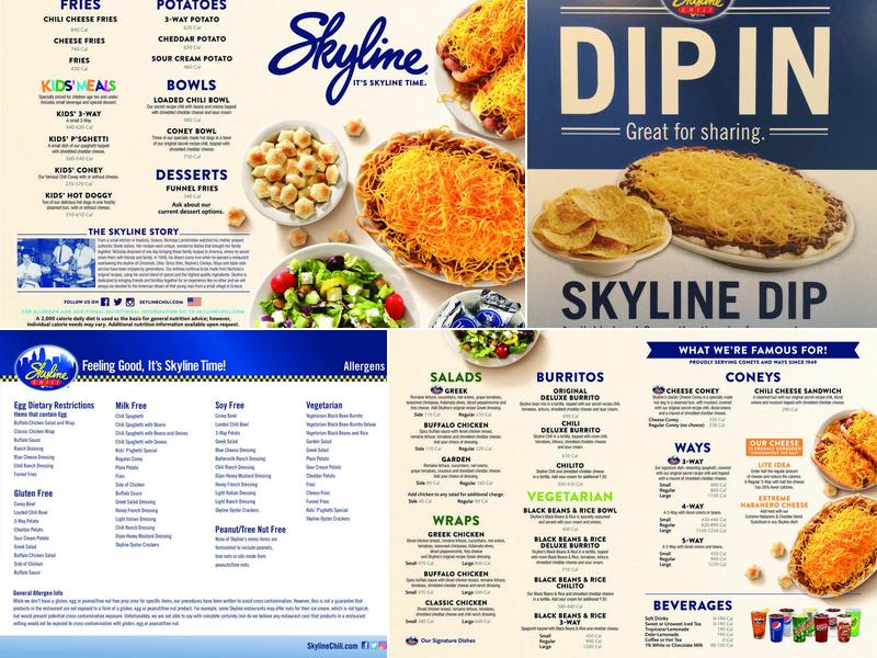 Skyline Chili Menu