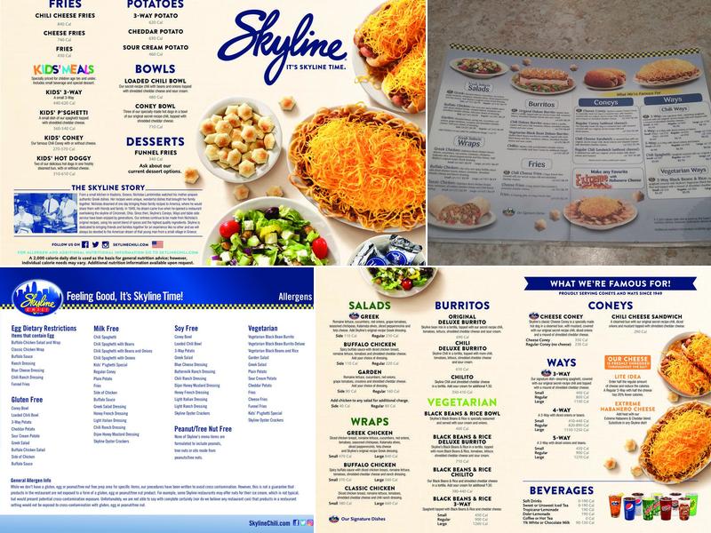 Skyline Chili Menu
