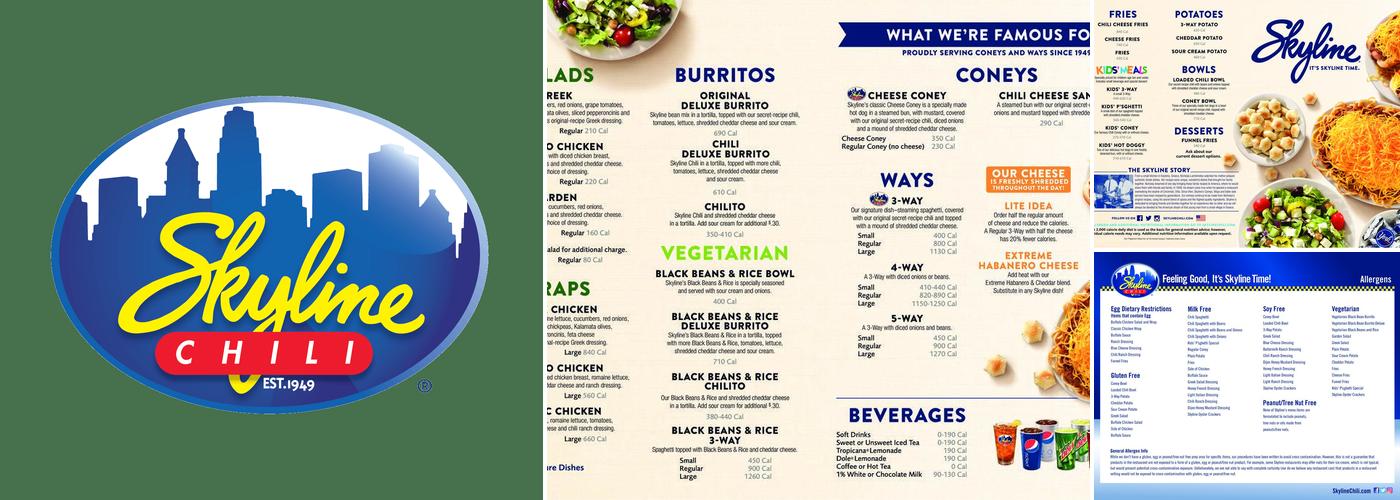 Skyline Chili Menu