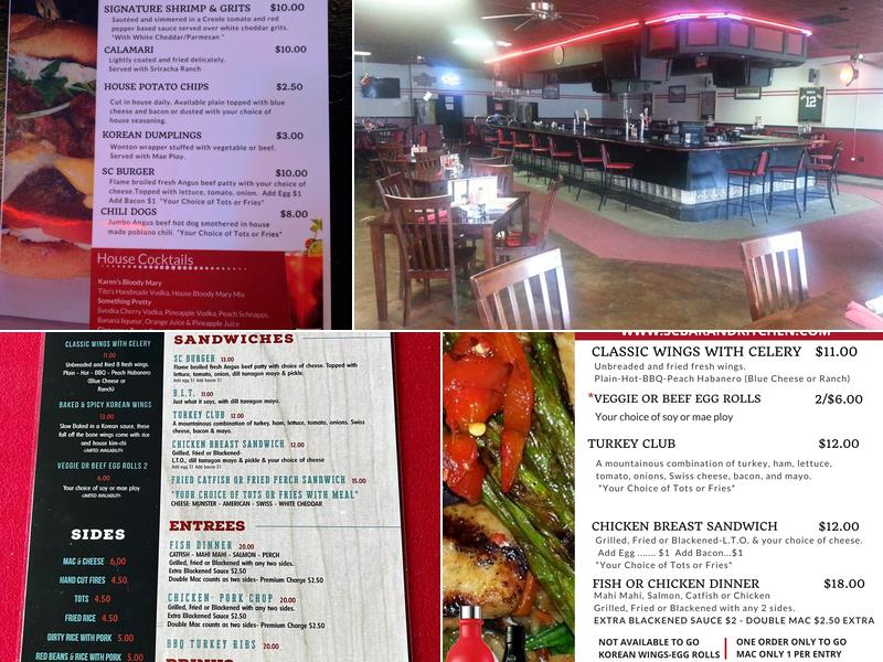 SC Bar & Kitchen Menu