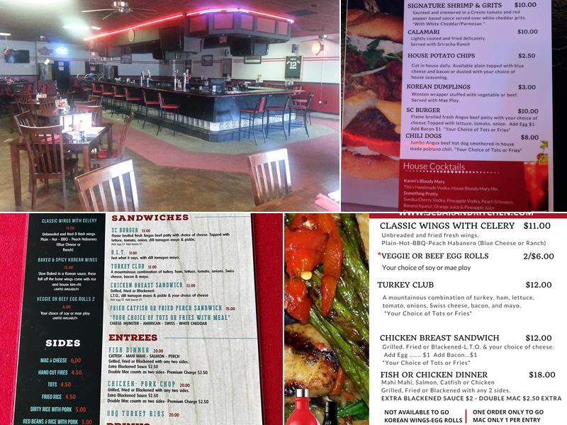 SC Bar & Kitchen Menu