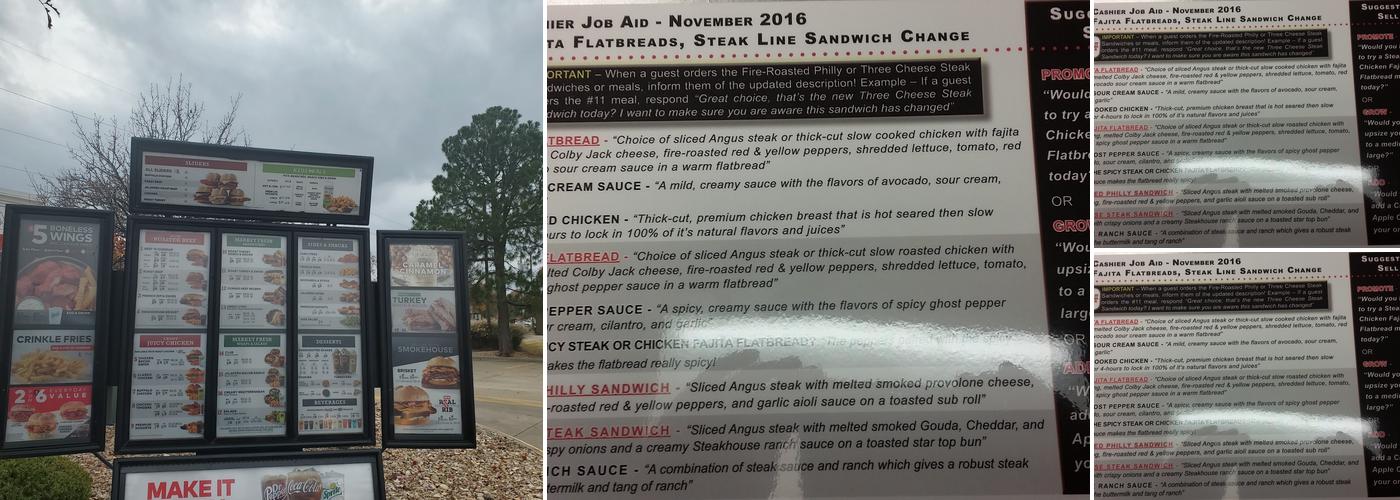 Arby's Menu