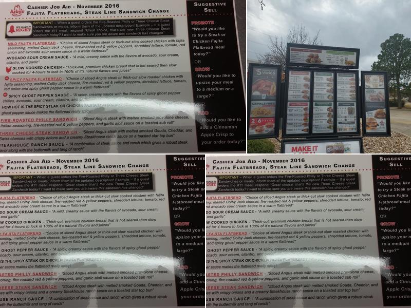 Arby's Menu
