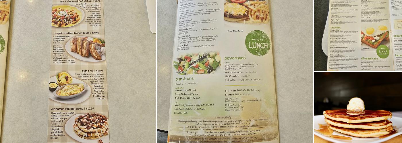 Scramblers Menu