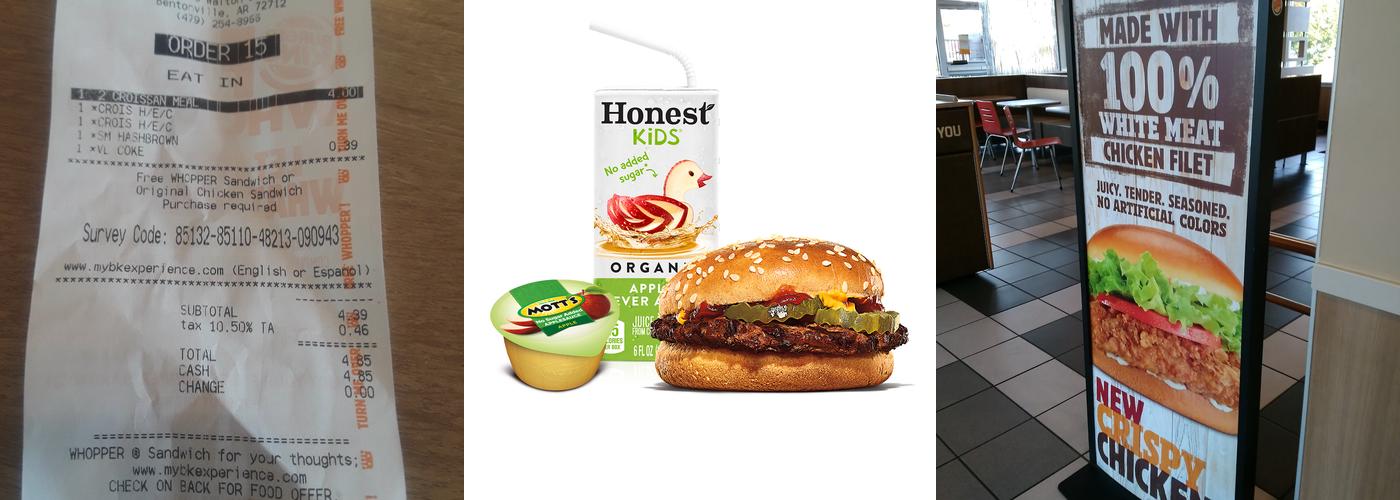 Burger King Menu