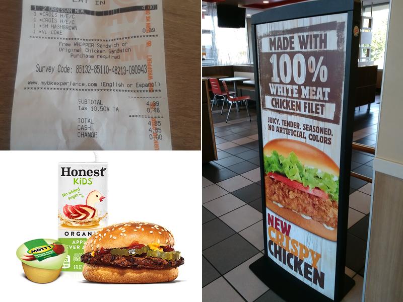 Burger King Menu