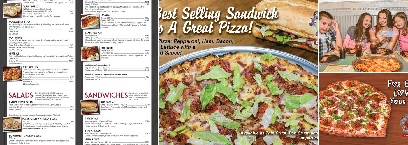 Monical's Pizza Menu