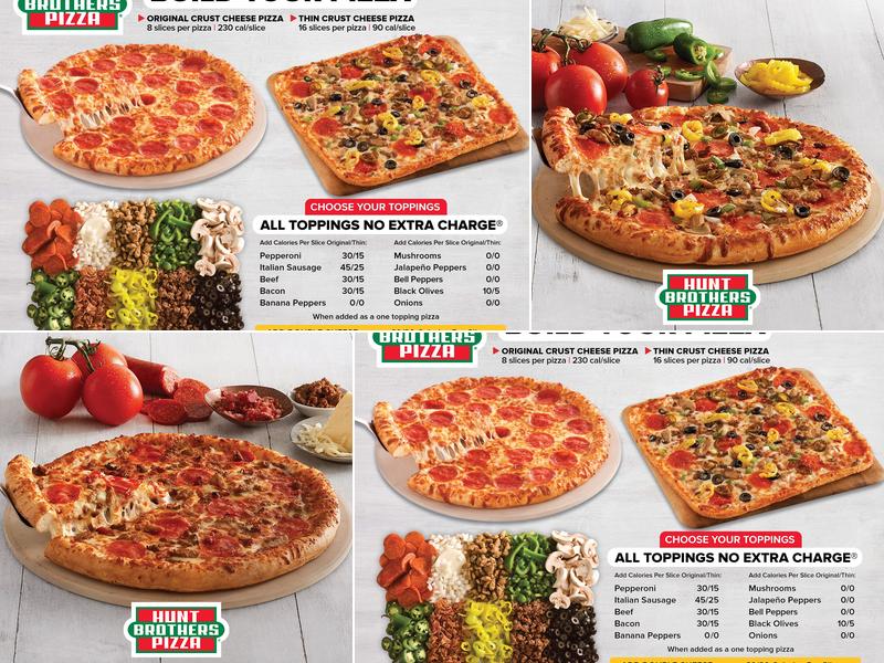 Hunt Brothers Pizza Menu
