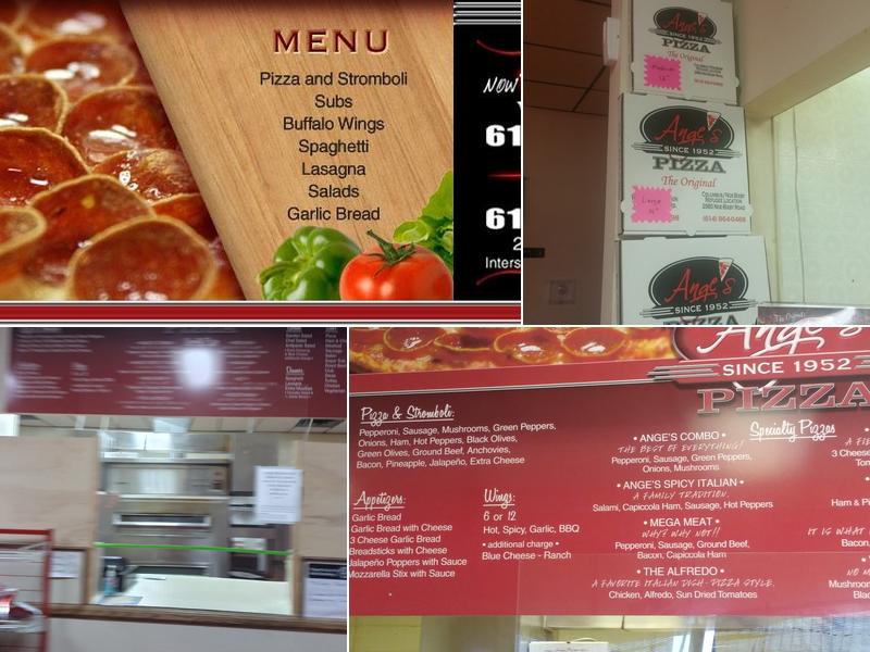 Ange's Pizza Menu