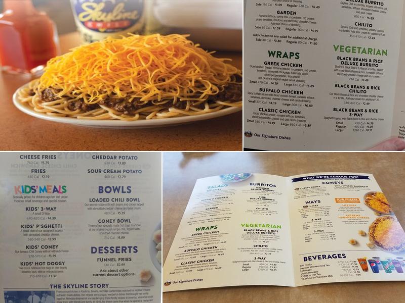 Skyline Chili Menu