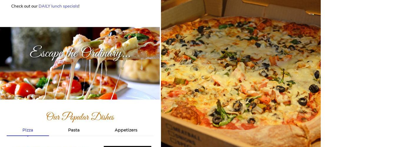 OPS Pizza Kitchen & Café Menu