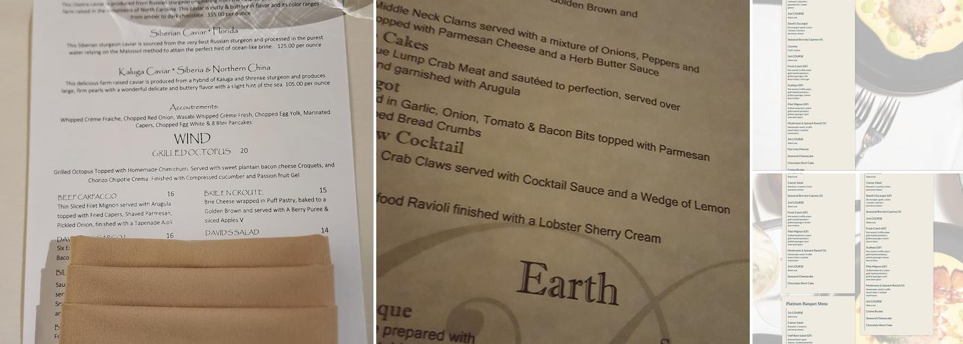 David's Restaurant & Lounge Menu