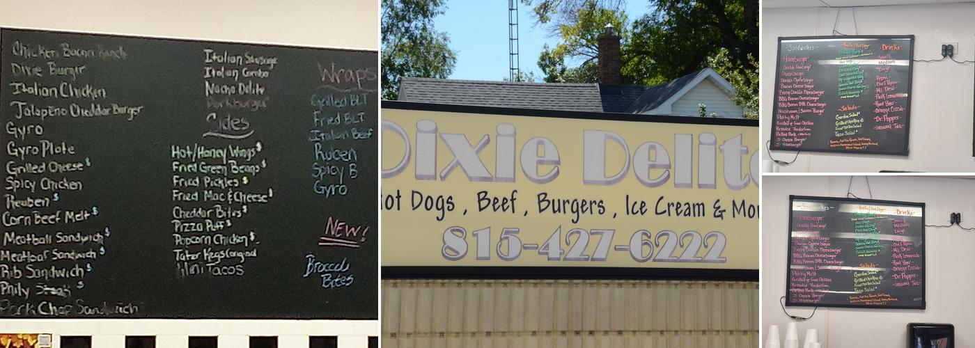 Dixie Delite Menu