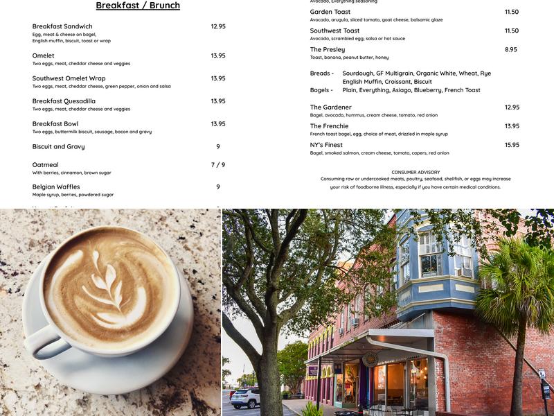 Amelia Island Coffee Menu