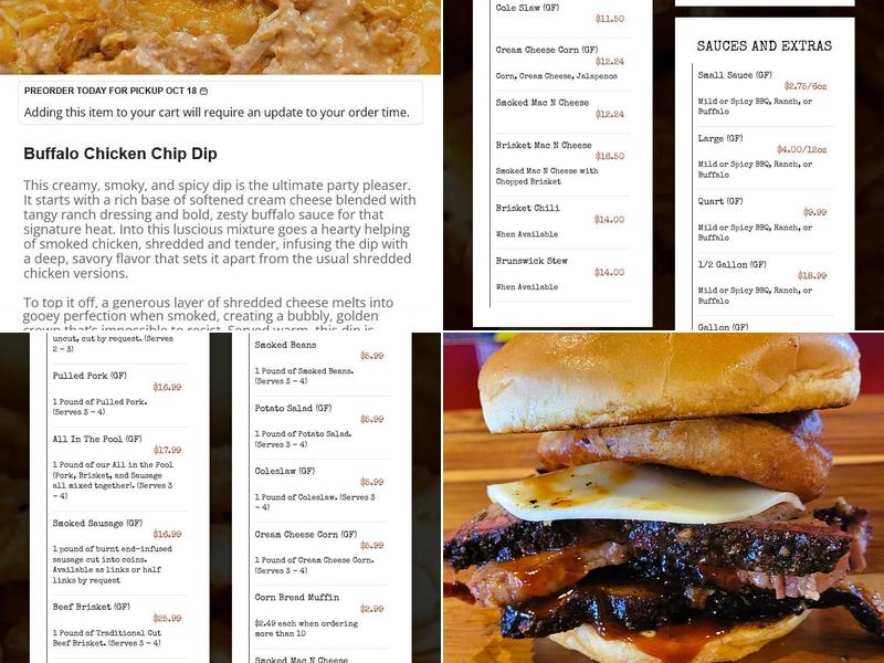 Swine Dining BBQ Menu