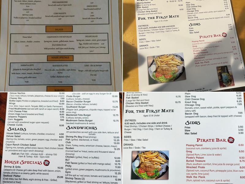 Pirate's Point Bar & Grill Menu